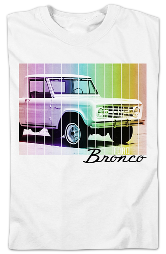 Tee Luv Men's Retro 1970s Ford Bronco Mountain Graphic T-Shirt