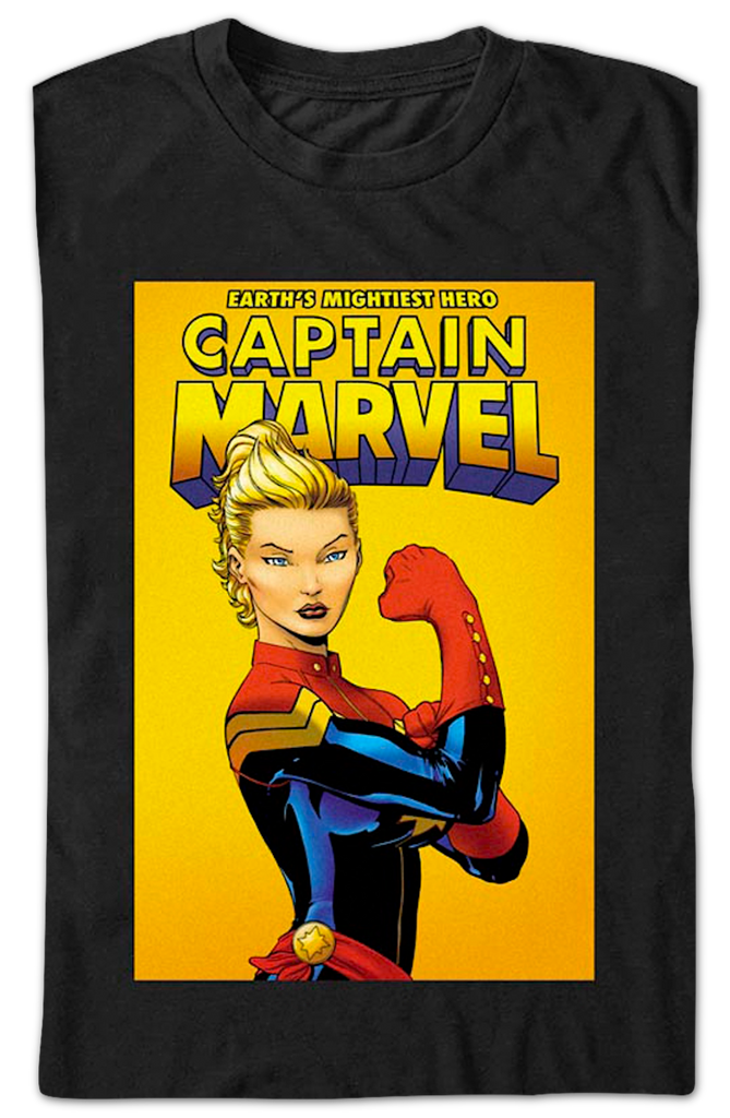 captain marvel rosie the riveter shirt