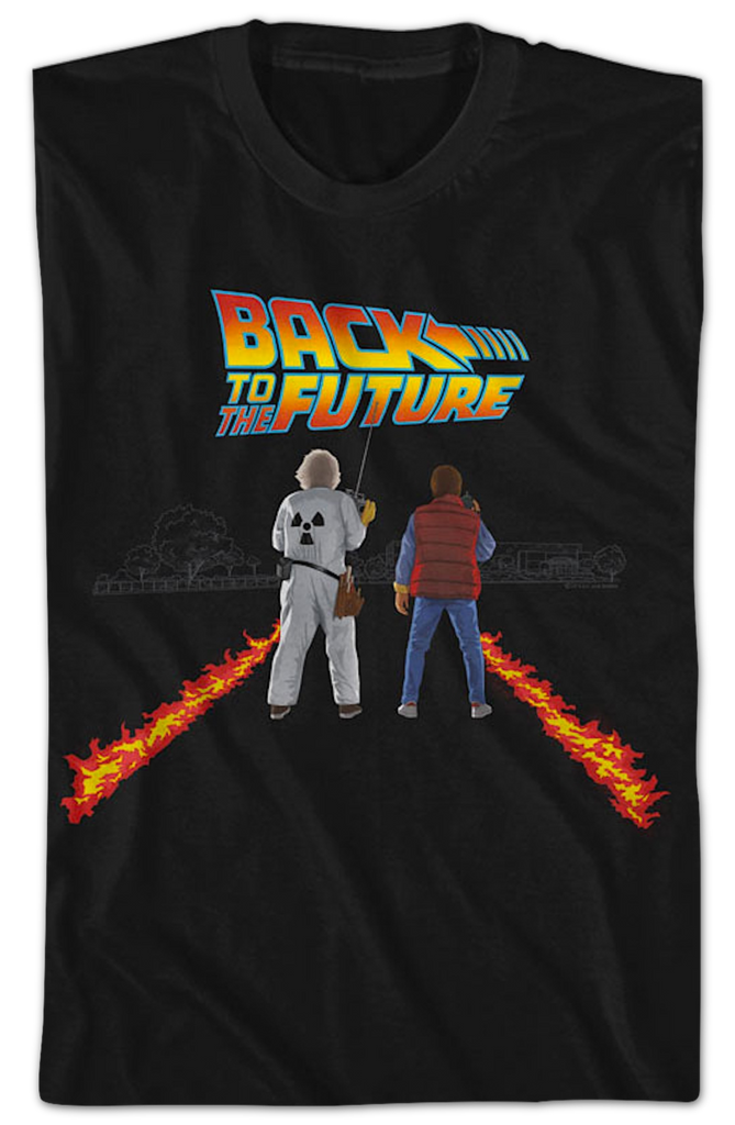 Doc And Marty Fire Streaks Back To The Future T-Shirt