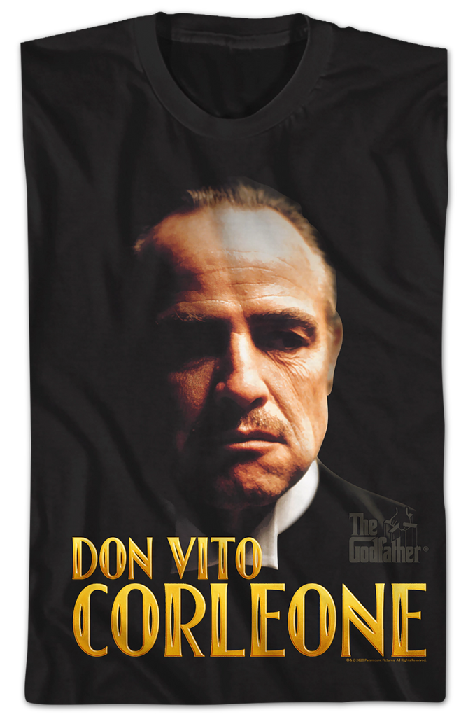 Don Vito Corleone Godfather T Shirt 