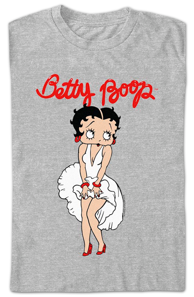 Vintage Betty Boop Crewneck Sweatshirt Fabulous Marilyn hot Monroe Black Hanes 2XL