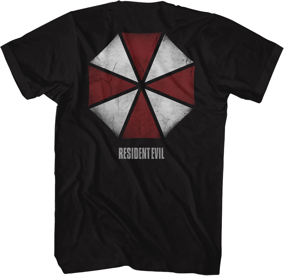 Front And Back Umbrella Corporation Logo Resident Evil T Shirt 