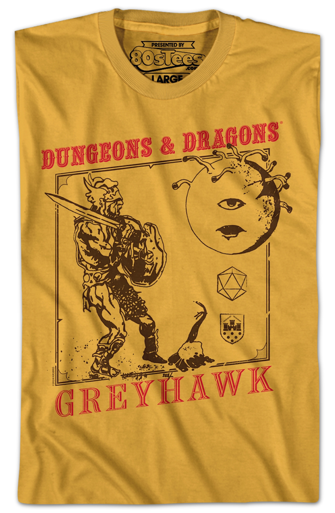 Greyhawk Dungeons And Dragons T Shirt