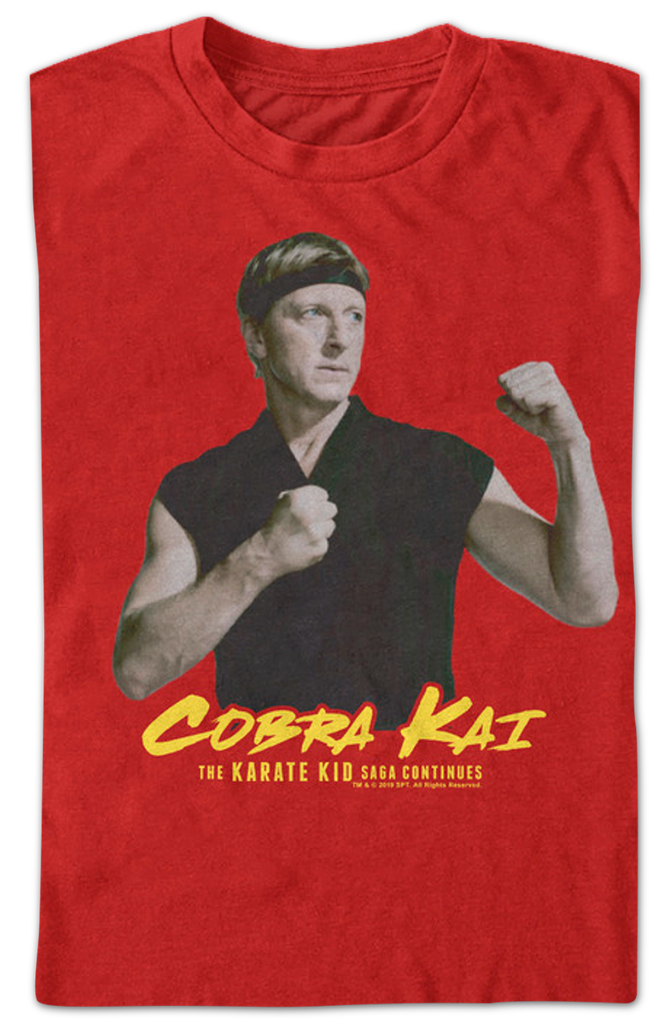 Johnny Lawrence Shirt Cobra Kai Shirt The Karate Kid Shirt Front and Back  Print