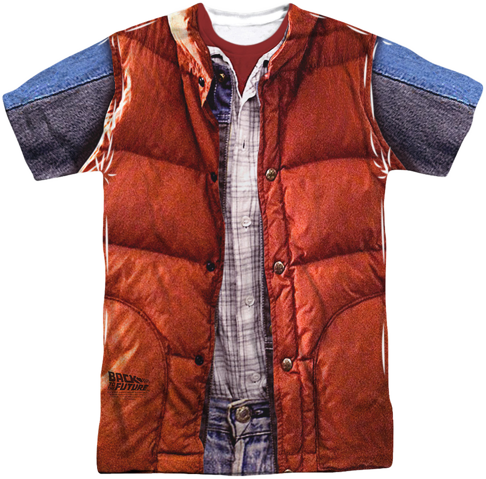 McFly Vest Costume Shirt: 80s Movies Back To The Future T-shirt