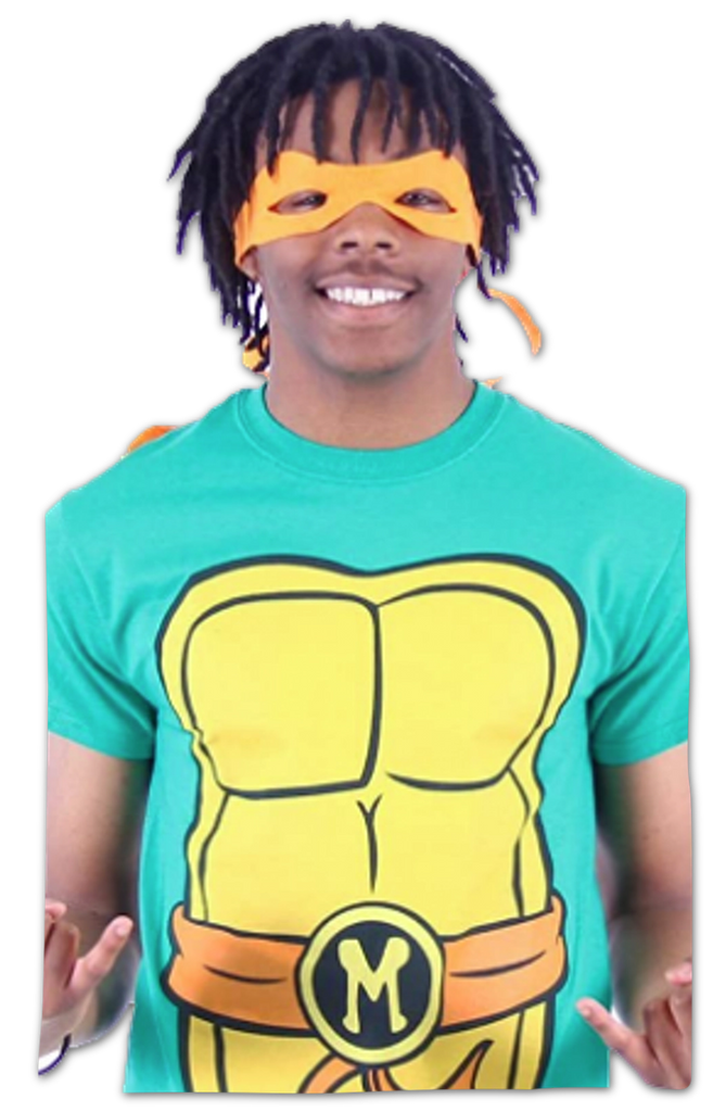 Boy's Teenage Mutant Ninja Turtles Michelangelo Costume T-Shirt - Kelly  Green - X Small