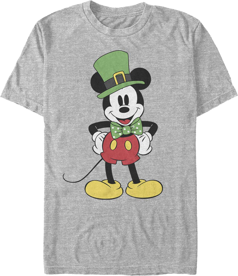 Mickey Mouse St Patricks Day Disney T Shirt 