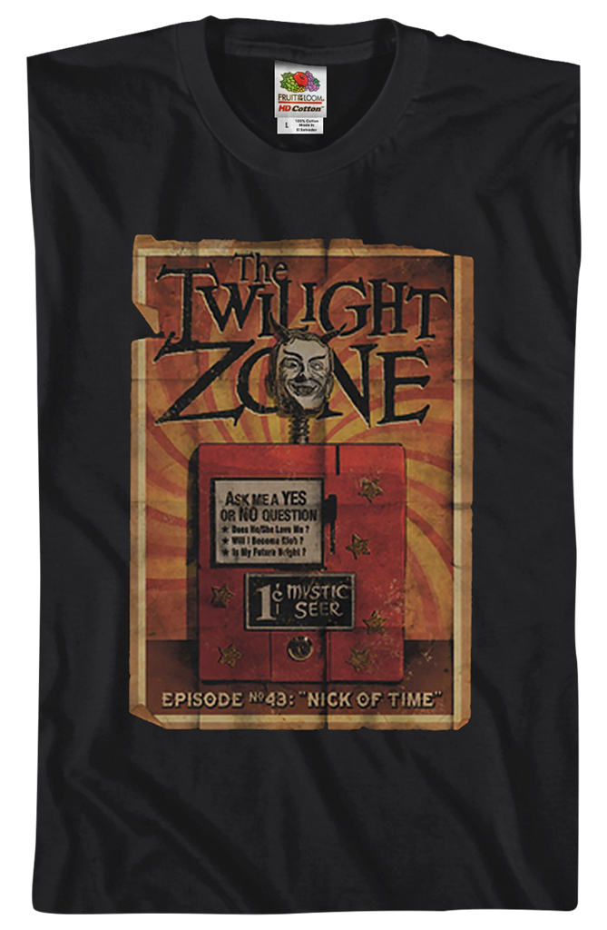 Nick Of Time Twilight Zone T Shirt Twilight Zone Mens T Shirt