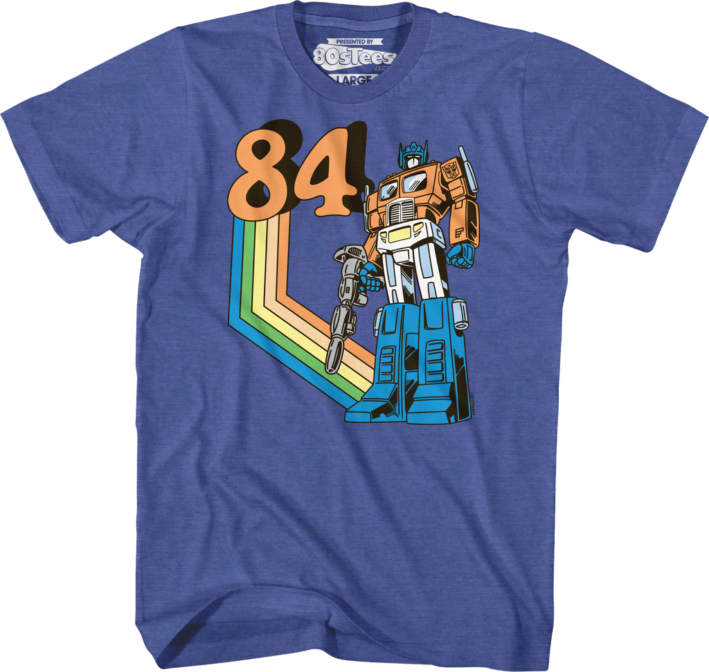 Optimus Prime 84 Transformers T-Shirt: 80s Cartoon T-Shirt