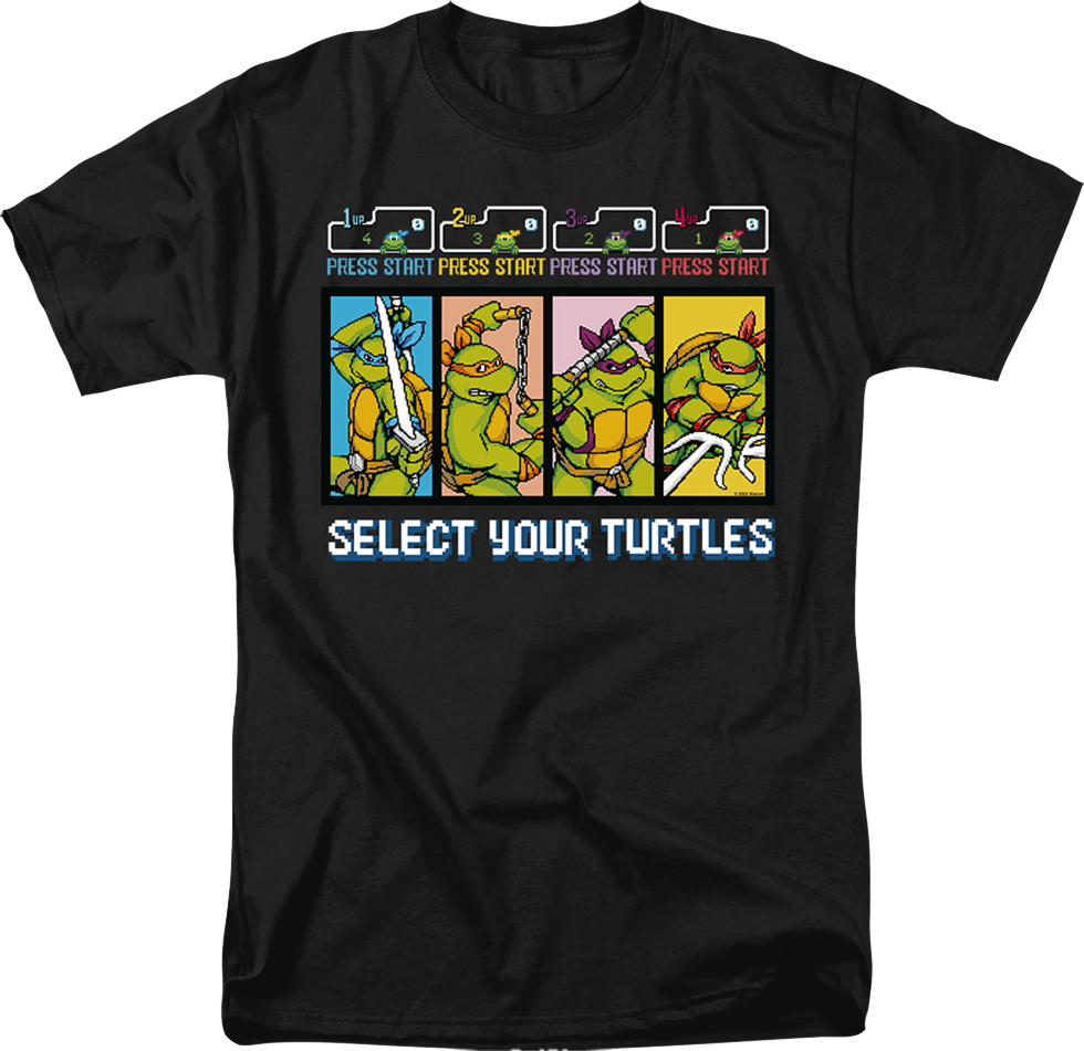 Select Your Turtles Teenage Mutant Ninja Turtles T Shirt