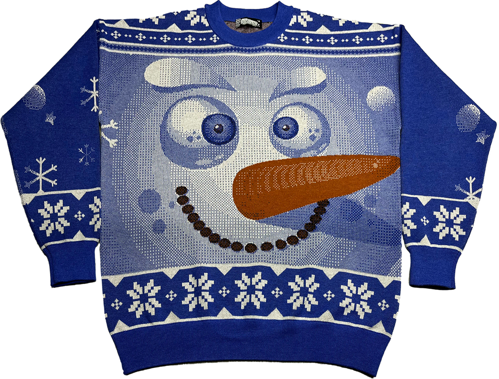 Snowman Knitted Christmas Sweater