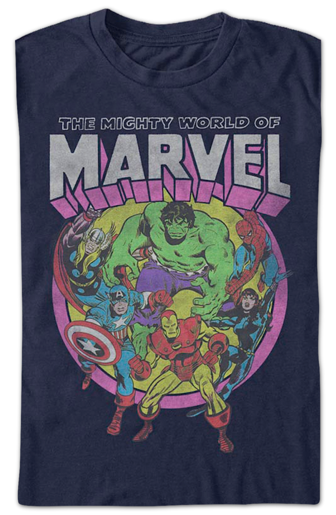 The Mighty World Of Marvel T Shirt