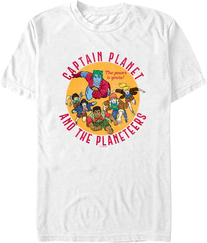 captain planet planeteers shirt