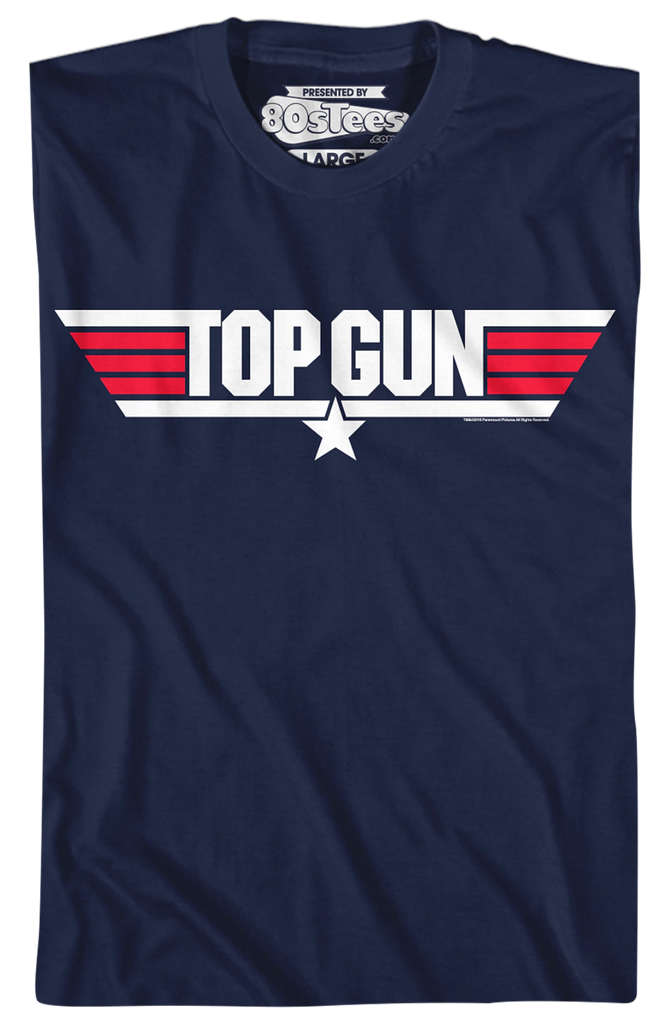 Top Gun Logo T-Shirt: 80s T-shirt Top Movies Gun