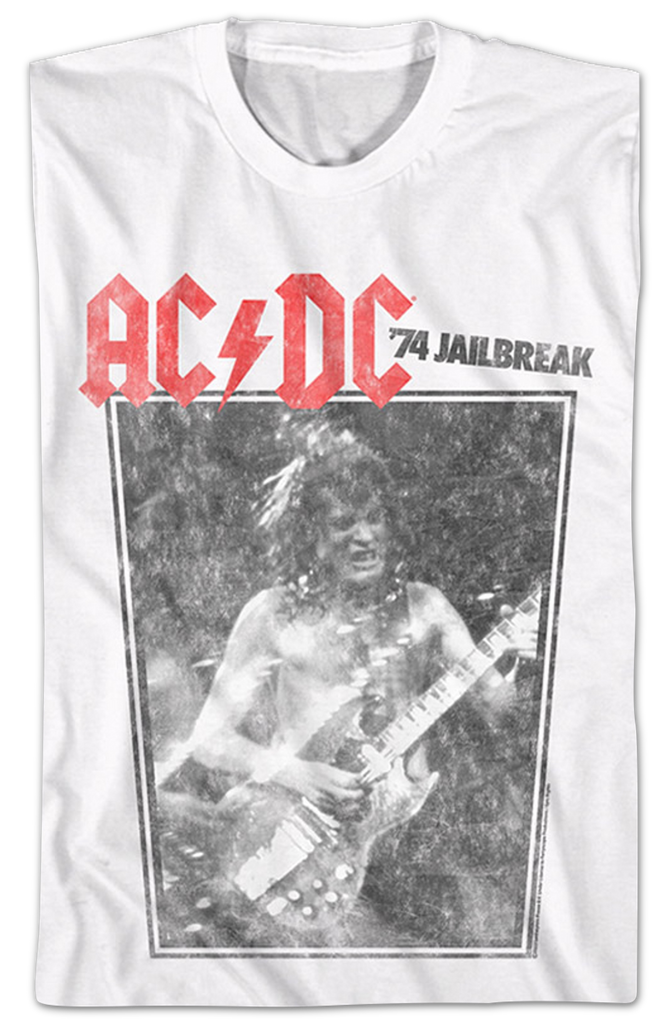 ACDC JAILBREAK '74 Destroyed Finish Original T-shirt