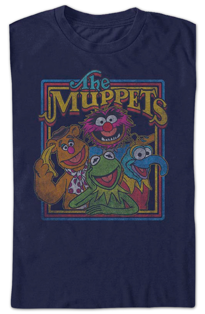 Vintage Group T-Shirt Muppets Photo