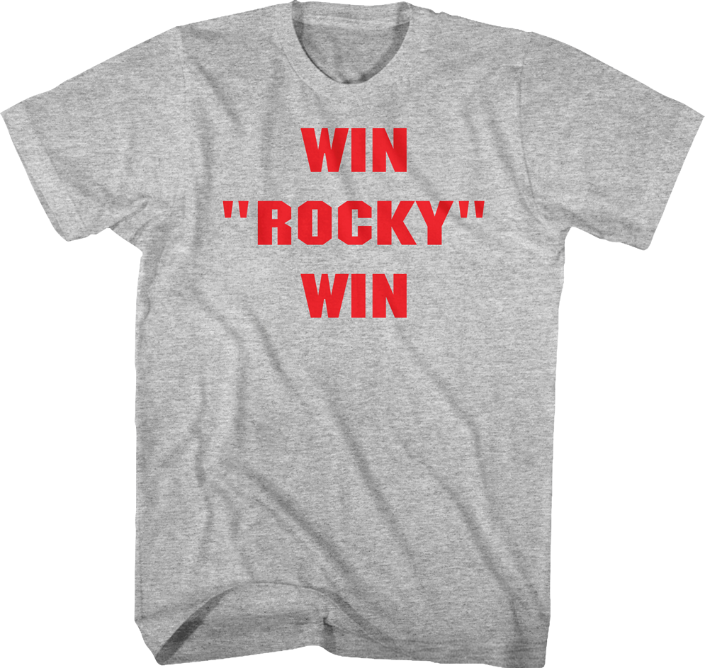 win rocky win t shirt