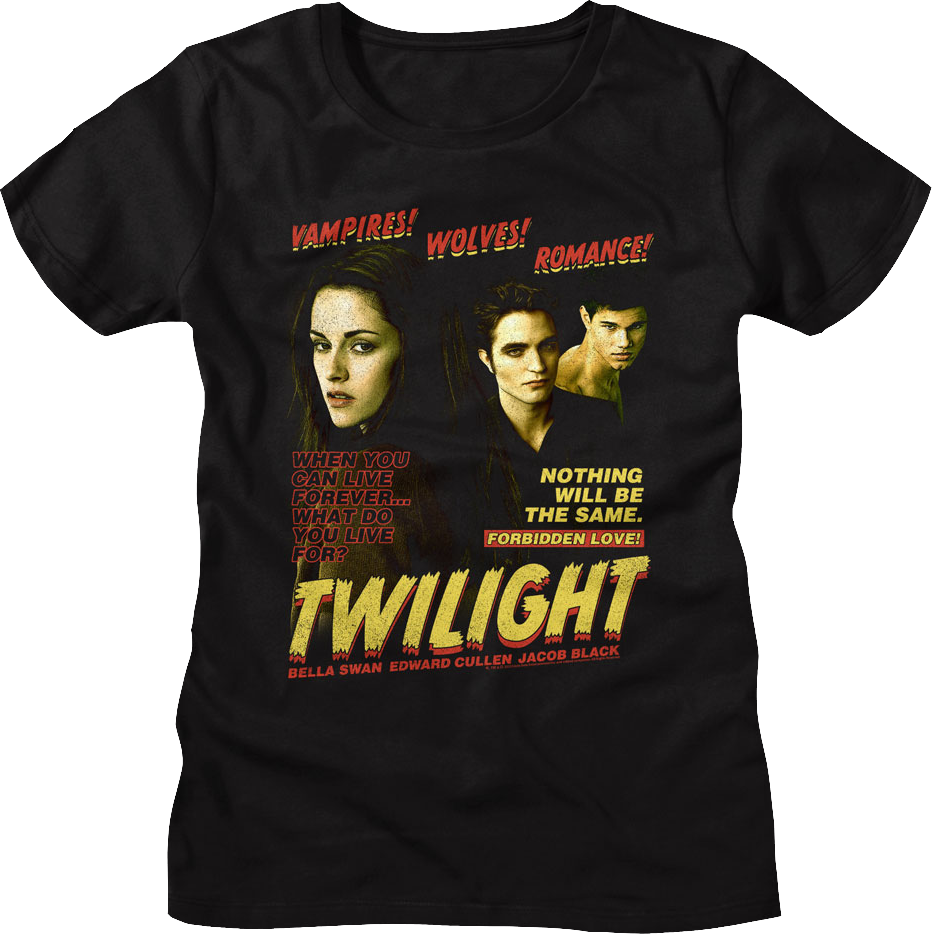 Twilight T Shirt Cullen Family Crest Unisex Adult Short Sleeve T Shirts  Vampire Movies Graphic Tees