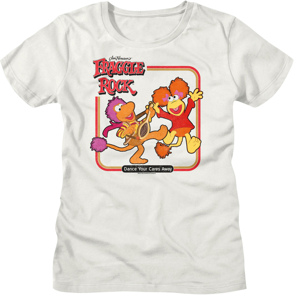 Womens Vintage Dance Your Cares Away Fraggle Rock Shirt 5087