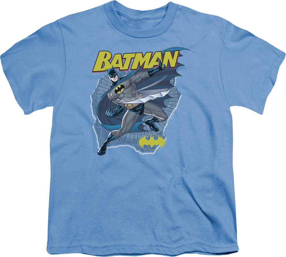 Youth Batman Throws His Batarang DC Comics Shirt