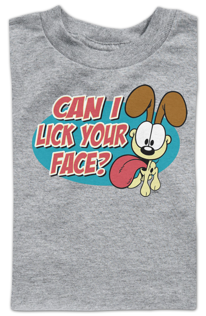 Youth Can I Lick Your Face Garfield Shirt