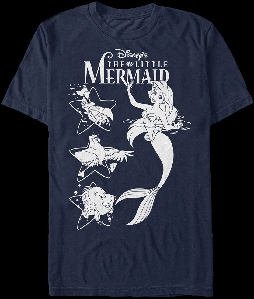 Disney Little Mermaid Ariel Mid Rise Hipster Licensed Graphic