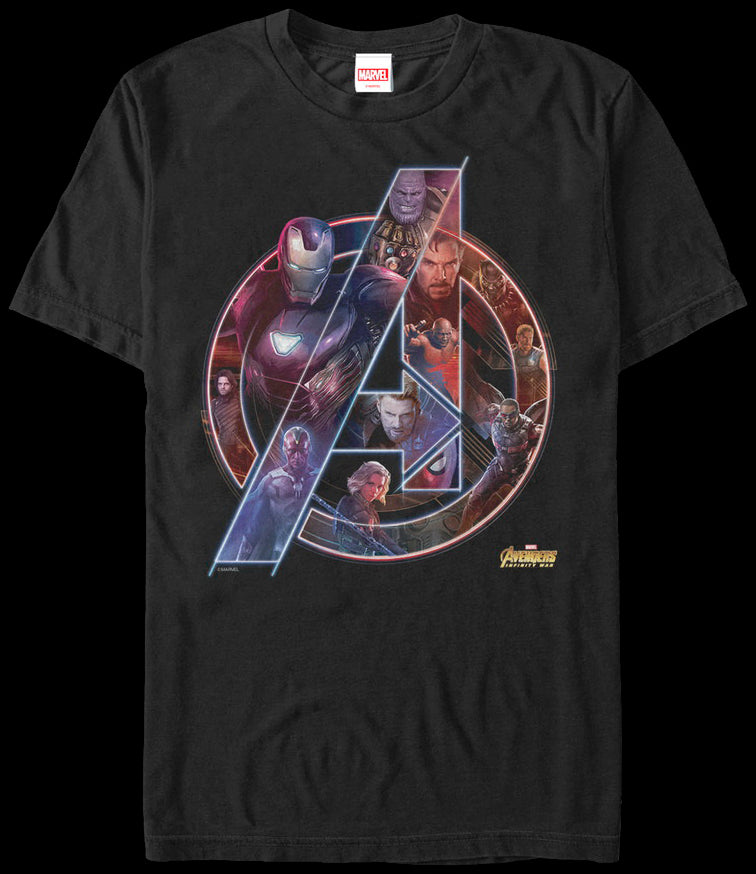 Marvel infinity best sale war t shirt