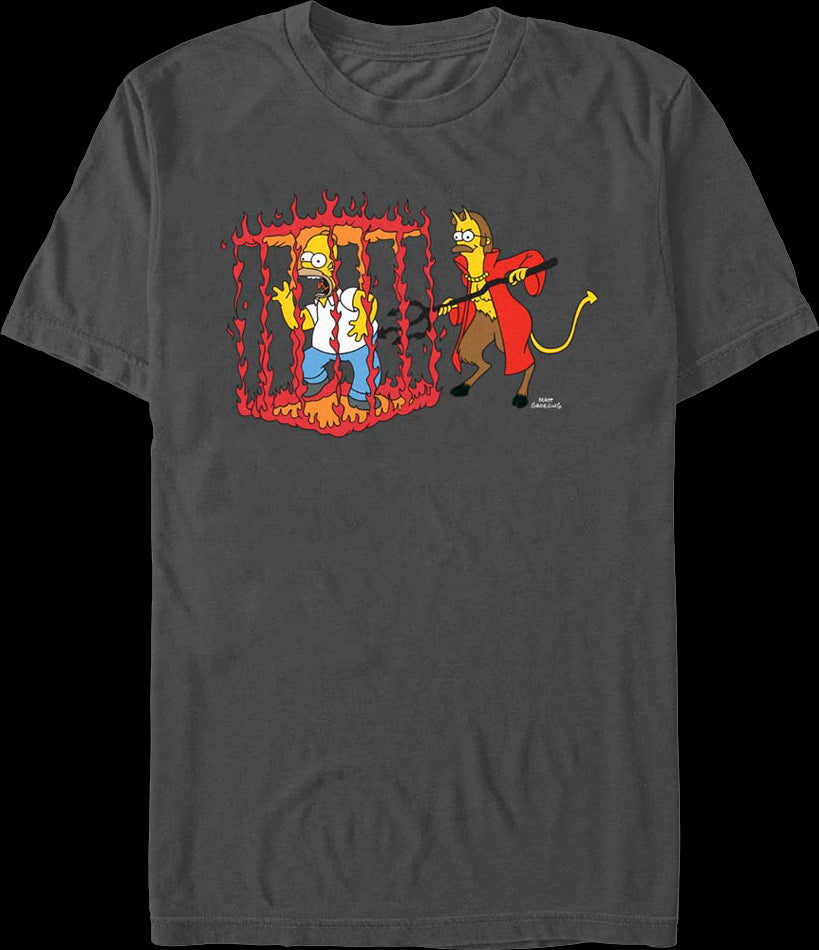 Homer In Devil's Cage The Simpsons T-Shirt