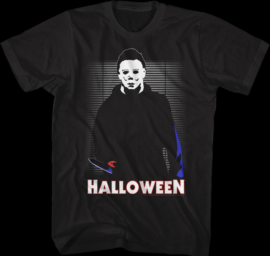 Illustrated Michael Myers Halloween T-shirt