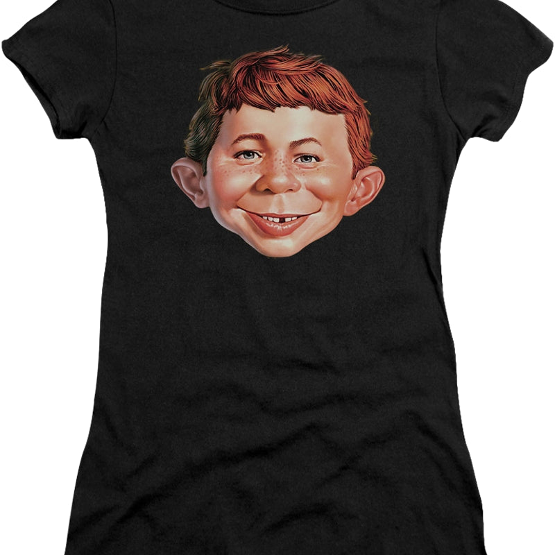 Junior Alfred E. Neuman Shirt: Mad Magazine Juniors T-Shirt