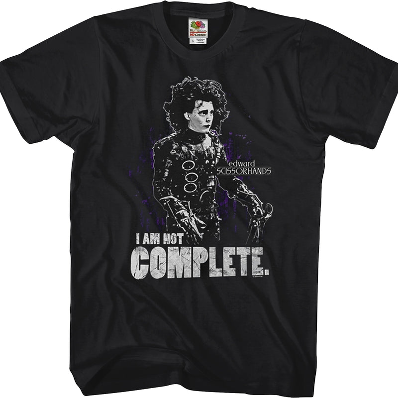 Not Complete Edward Scissorhands T-Shirt: 90s Movie Johnny Depp