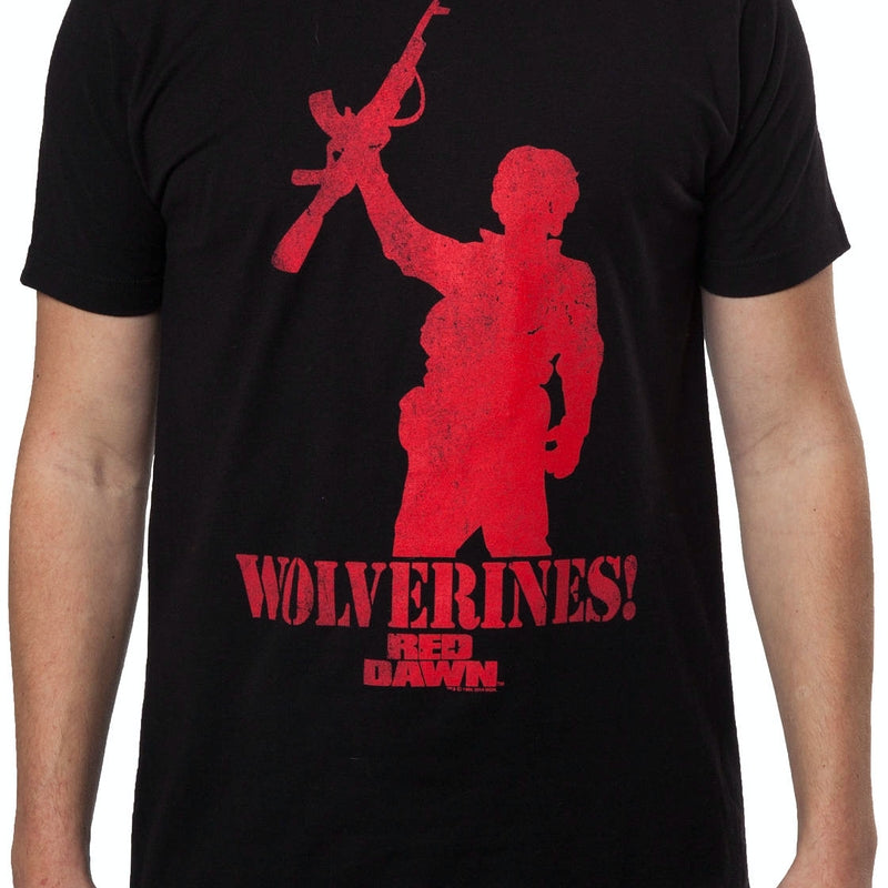 Wolverines t shirt red 2024 dawn