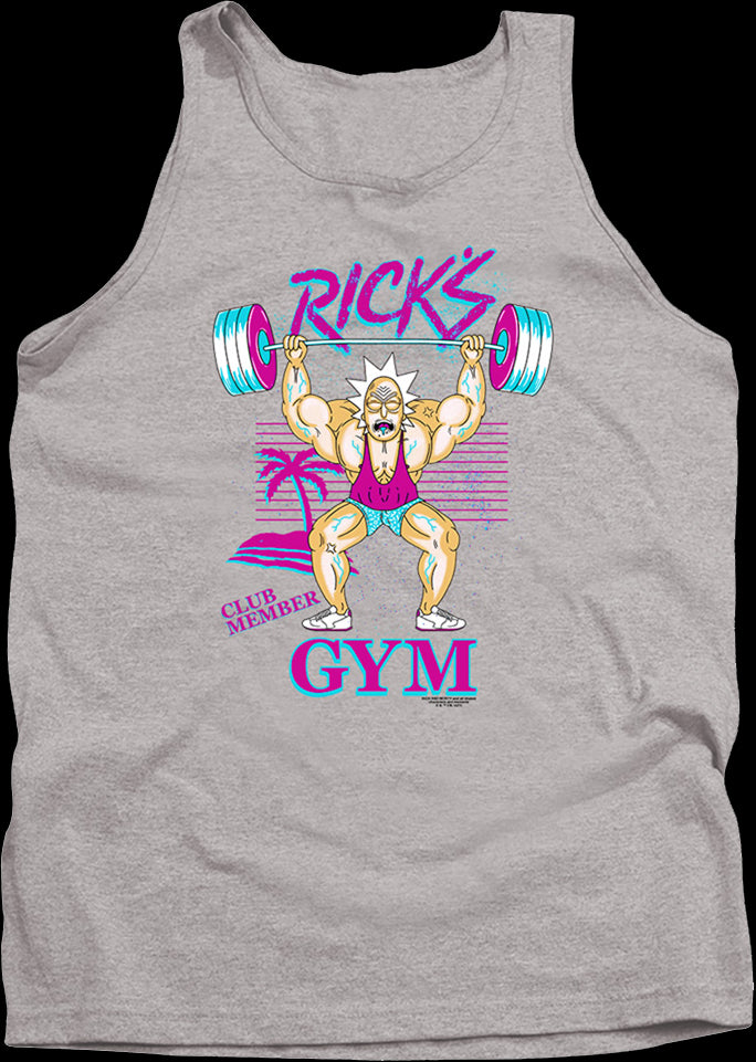 Rick's Gym Rick And Morty Tank Top