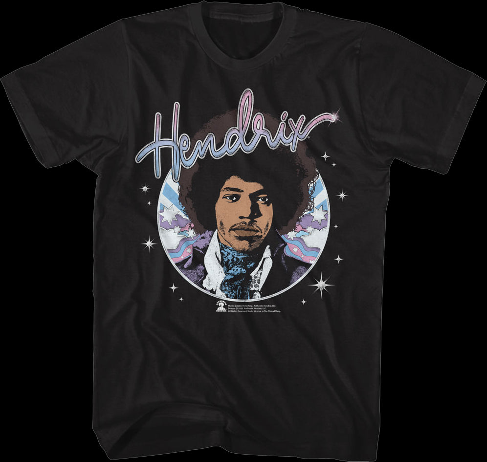 Starry Circle Jimi Hendrix T-Shirt