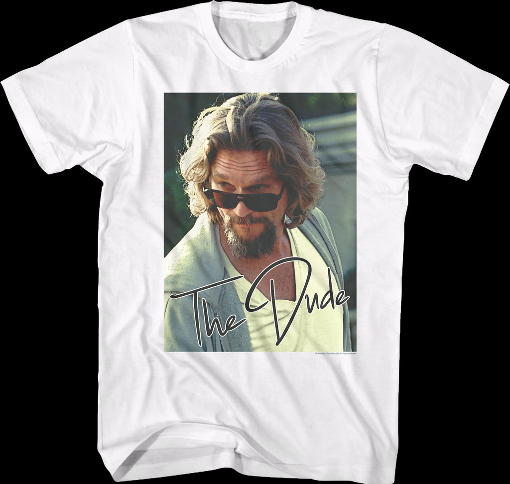 The Dude Autograph Big Lebowski T-Shirt