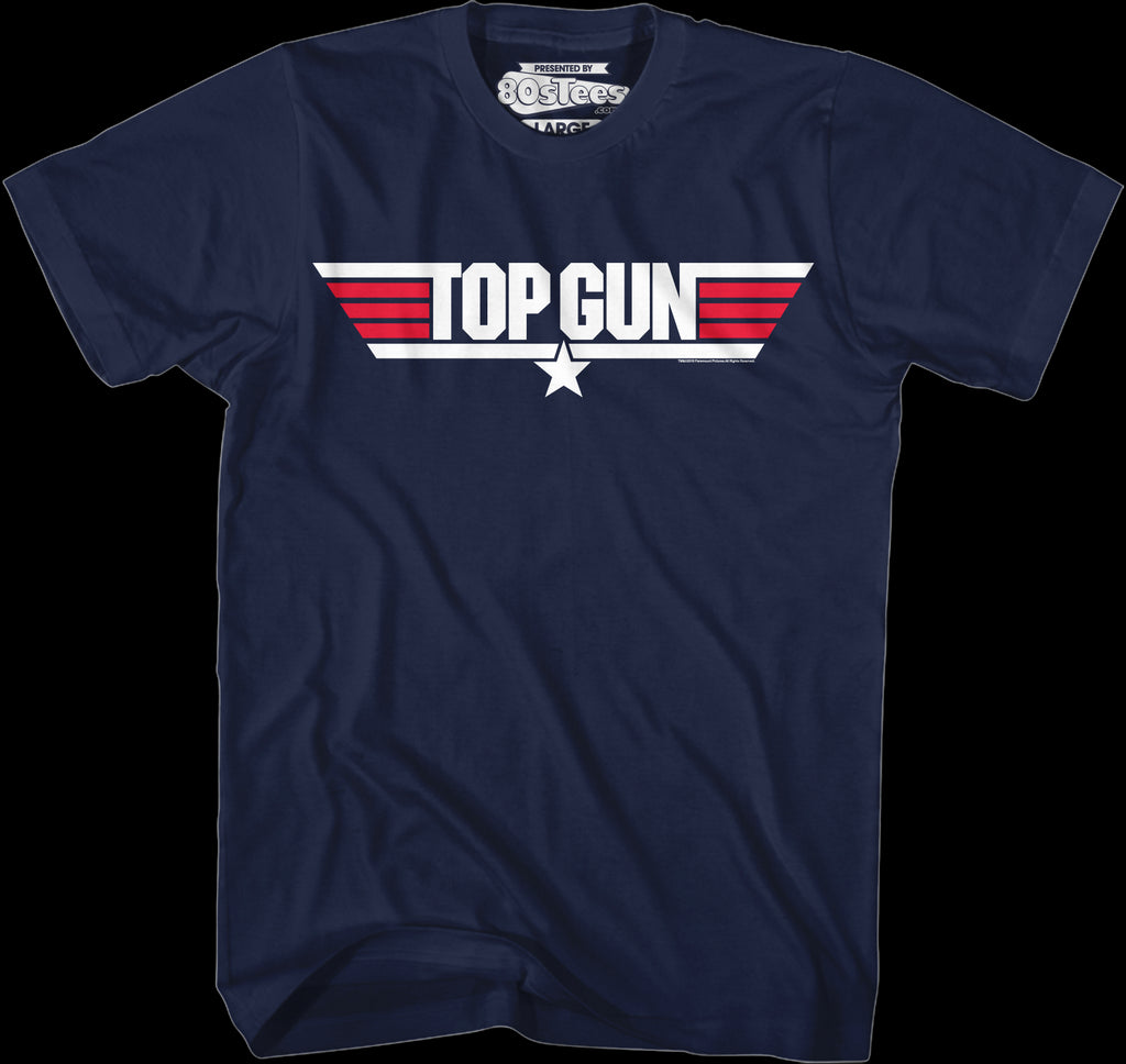 Top Gun Logo Movies T-shirt Top Gun 80s T-Shirt