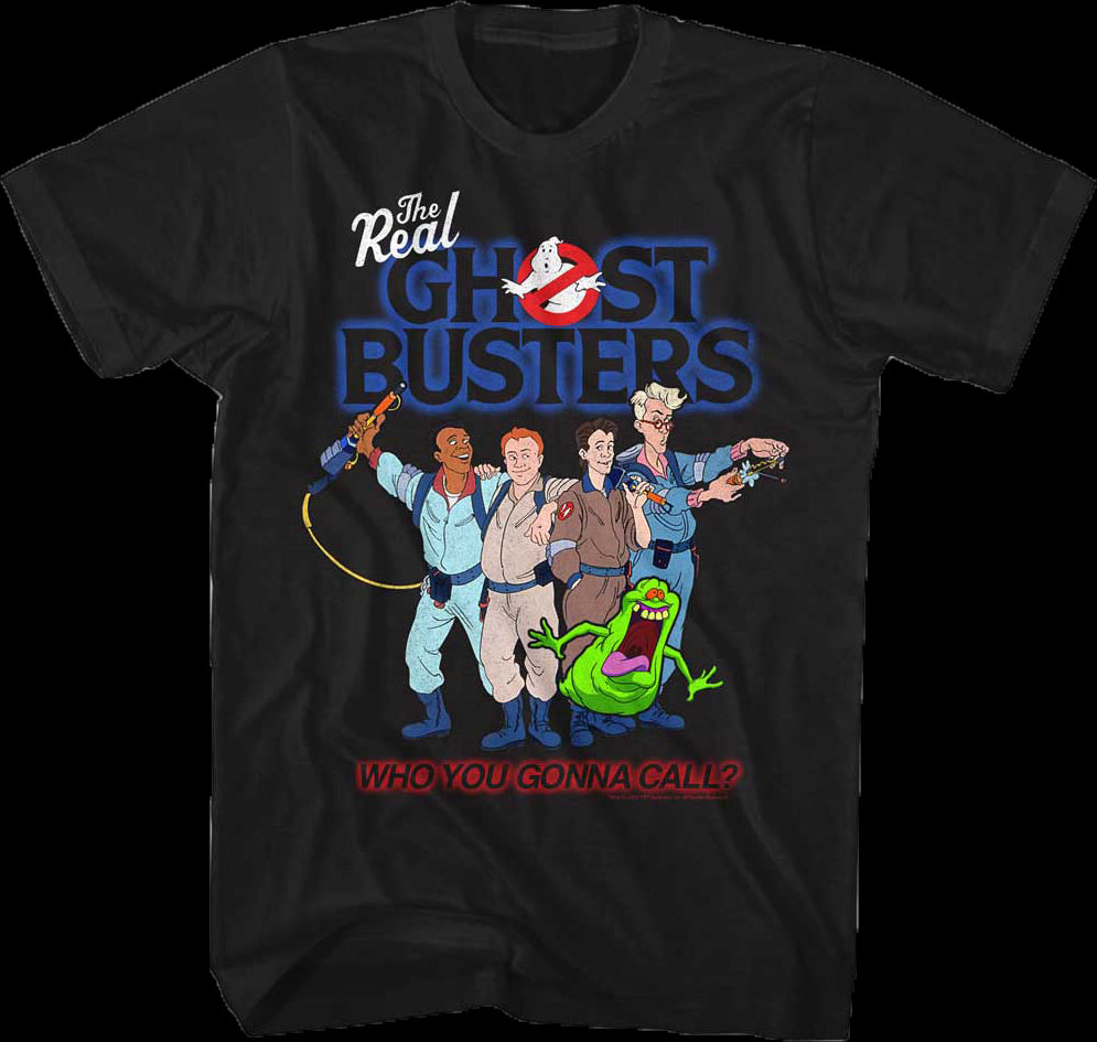 Who You Gonna Call T-Shirt: Real Ghostbusters Mens T-Shirt