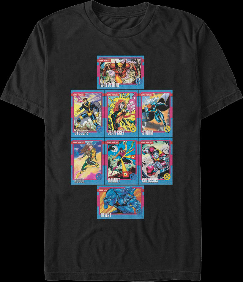 X-Men Trading Cards Marvel Comics T-Shirt