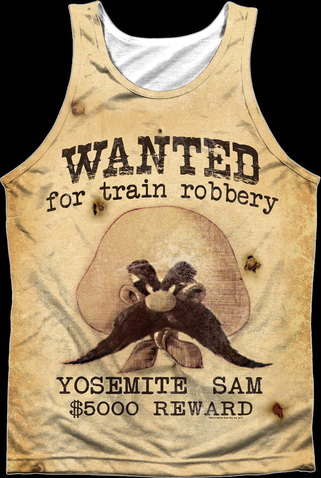 Yosemite Sam Wanted Poster Looney Tunes Tank Top