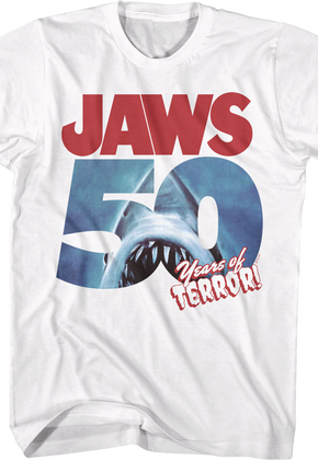 50 Years of Terror Jaws T-Shirt