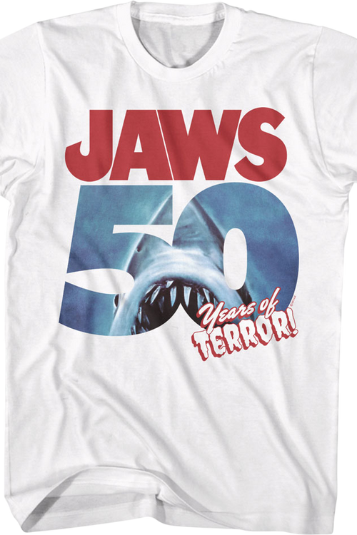 50 Years of Terror Jaws T-Shirtmain product image