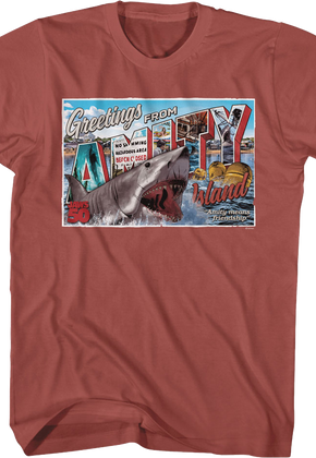 50th Anniversary Postcard Jaws T-Shirt