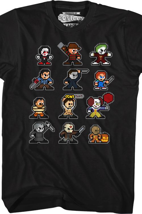 8-Bit Horror Icons T-Shirtmain product image