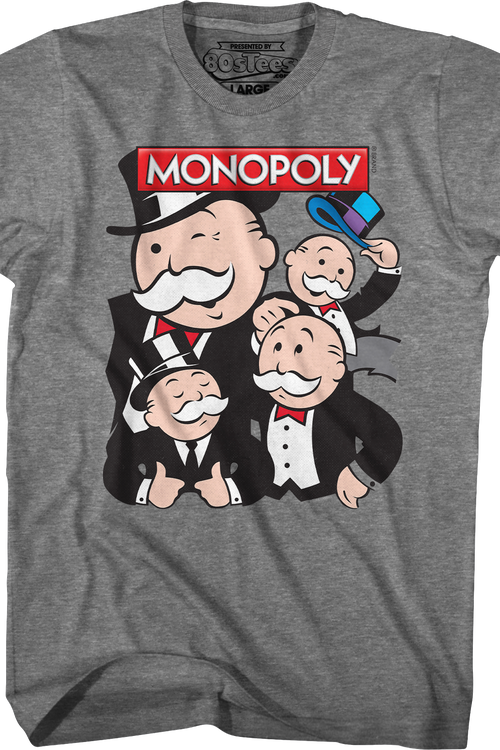 Rich Uncle Pennybags Collage Monopoly T-Shirtmain product image