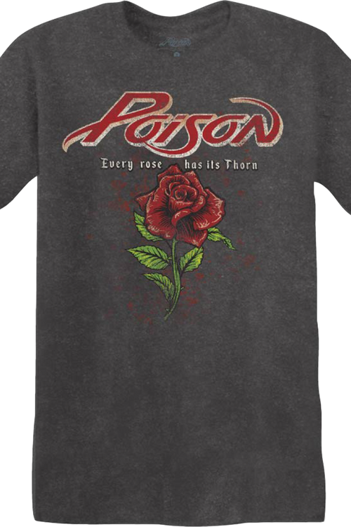 Vintage Every Rose Has Its Thorn Poison T-Shirtmain product image