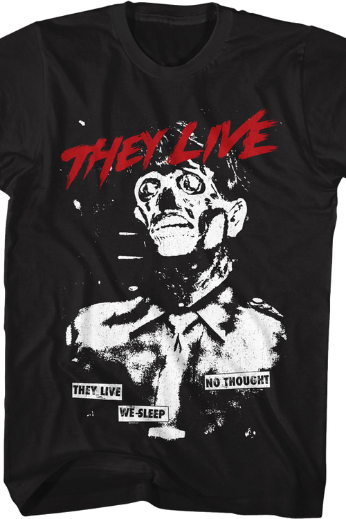 Achromatic No Thought They Live T-Shirtmain product image