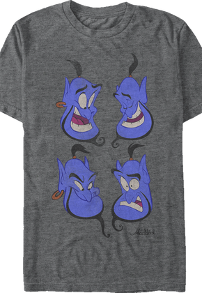 Aladdin Genie Faces T-Shirt