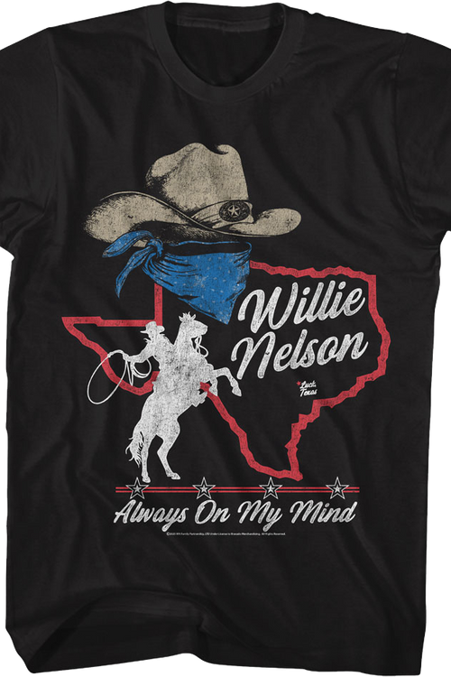 Always On My Mind Willie Nelson T-Shirtmain product image