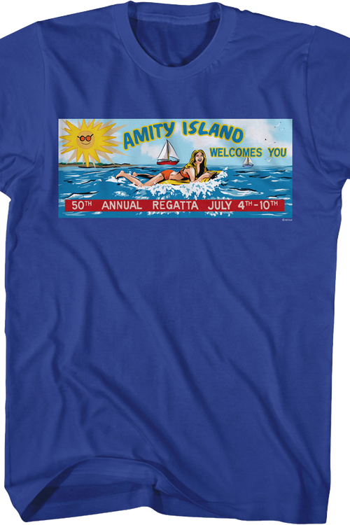 Amity Island 50th Annual Regatta Billboard Jaws T-Shirtmain product image