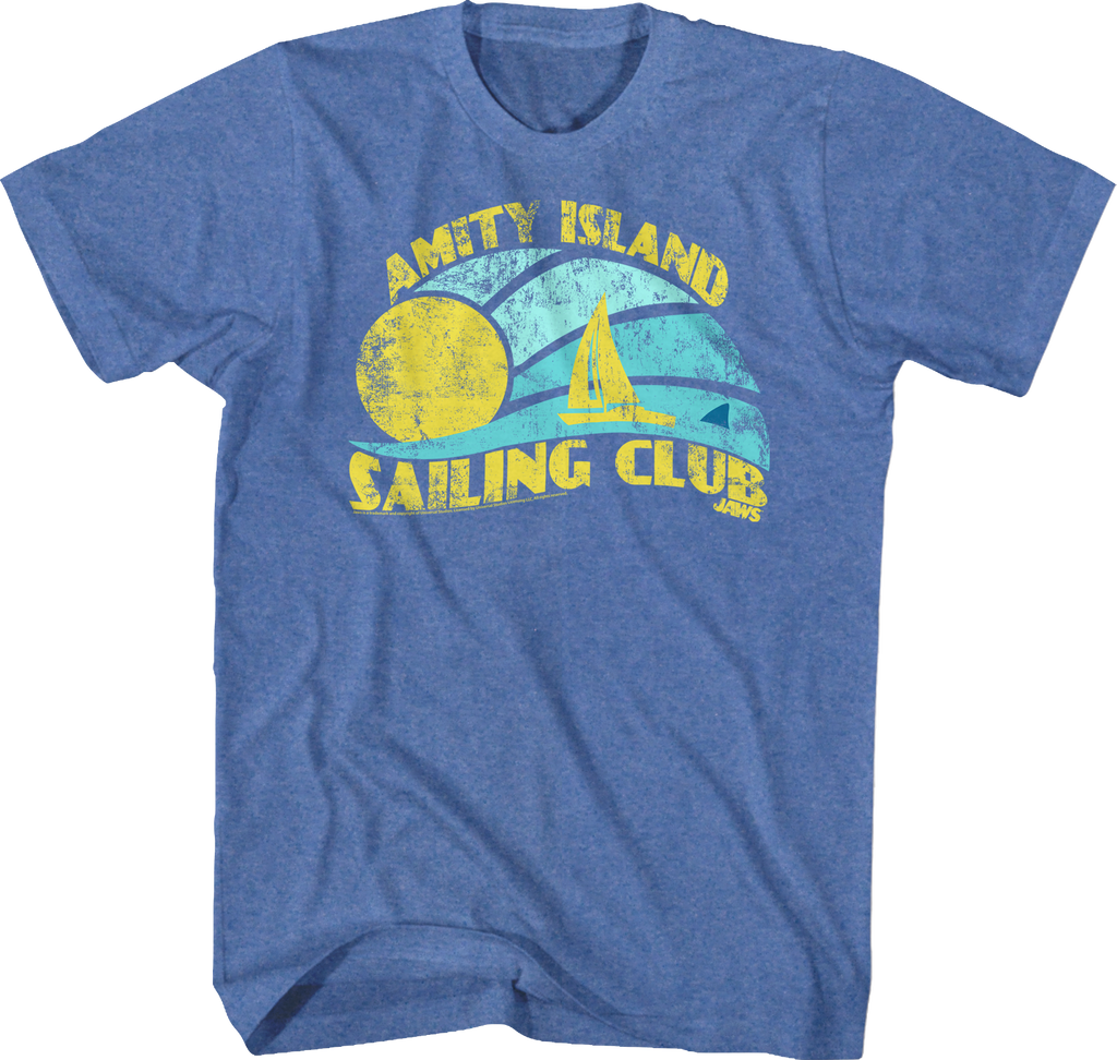 Amity Isl& Sailing Club Shirt: Jaws Mens T-shirt